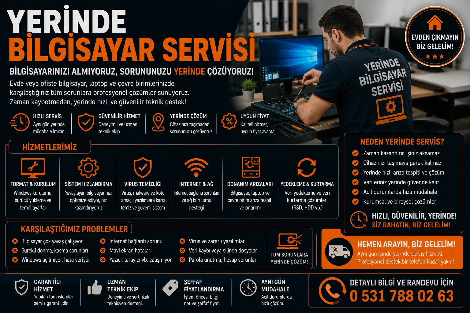 Yerinde Bilgisayar Servisi